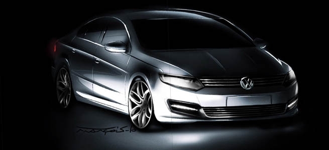Desenho oficial do novo Volkswagen Passat 2011