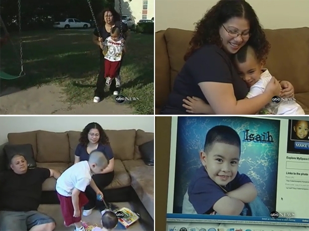 Mobilizao em rede social ajudou Lorena Perez a encontrar o filho Isaiah.