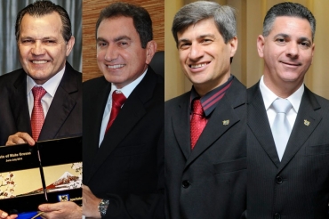 Silval Barbosa, Pedro Nadaf, Marcel e Cursi e Edmilson dos Santos, que foram acusados pelo MPE