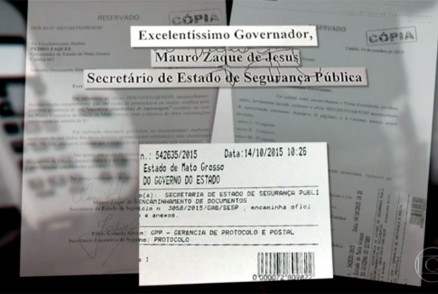 Matria mostrou documento sobre denncia que teria sido protocolado pelo promotor Mauro Zaque