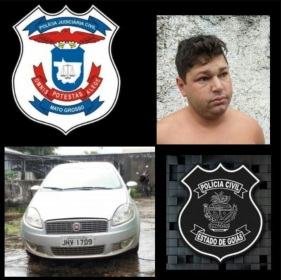Rogrio Francisco Gomes  preso acusado de matar o vendedor de doces Oziel Santos em disputa por ponto de venda  na Br-070 em  General Carneiro