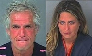 James Barfield e Tina Norris brigaram em orgia sexual e foram presos.