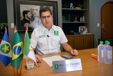 Emanuel Pinheiro anunciou medidas nesta segunda-feira  Foto: Prefeitura de Cuiab/Assessoria