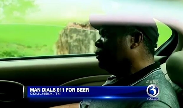 Allen Troy Brooks ligou para a polcia para pedir carona, pois queria comprar cerveja.