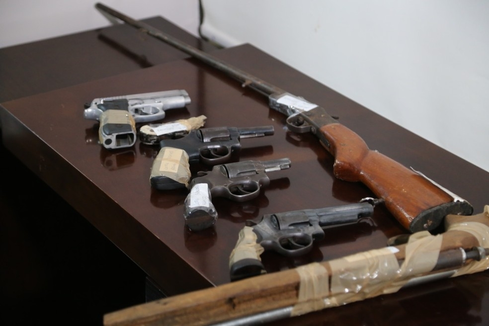 Armas anexadas a processos judiciais sero destrudas em MT  Foto: TJMT/Divulgao