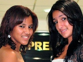 Junia Mrcia Rodrigues Ferreira, 17 anos, e Bianka Thais Andrade, de 18 anos so as representantes de Nortelndia.