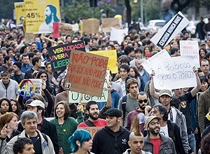 Protesto em SP contra represso da Marcha da Maconha