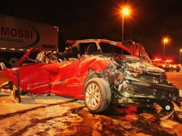 Acidente na Marginal Pinheiros deixou um morto e dois feridos
