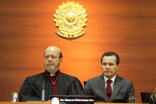 Governador Silval Barbosa participa da solenidade de posse da nova diretoria do Tribunal de Justia de MT