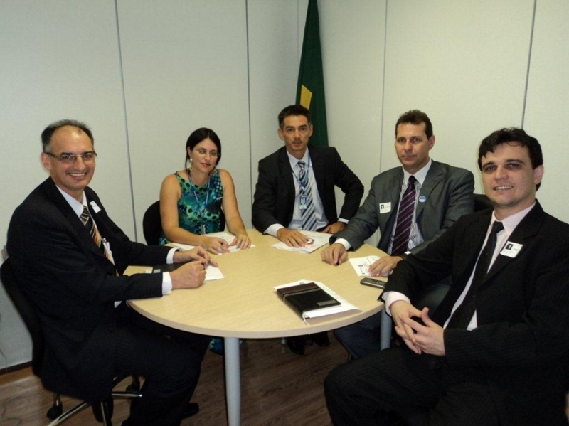 Os vereadores de Sorriso em audincia com Patrcia Oliveira, do Ministrio do Esporte