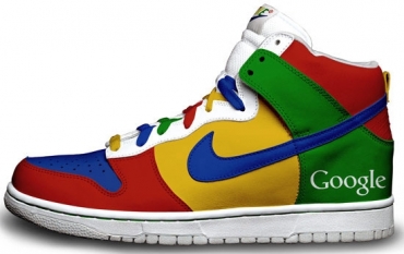 Modelo de tnis da marca Nike com temtica do Google; calados devem custar at R$ 415, segundo dizem sites 