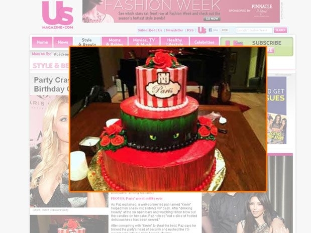 Aps roubar o bolo, o msico Paz postou uma srie de fotos em seu Facebook