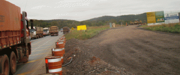 Obras de duplica��o da Serra de S�o Vicente