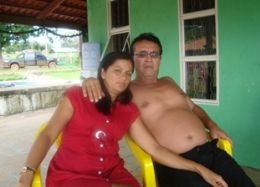 Prefeito Valdemir e esposa em pousada no munic�pio de Alto Taquari