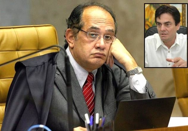 Juiz afastado do TRE, Eduardo Jacob (destaque) teve recurso negado por Gilmar Mendes, do STF