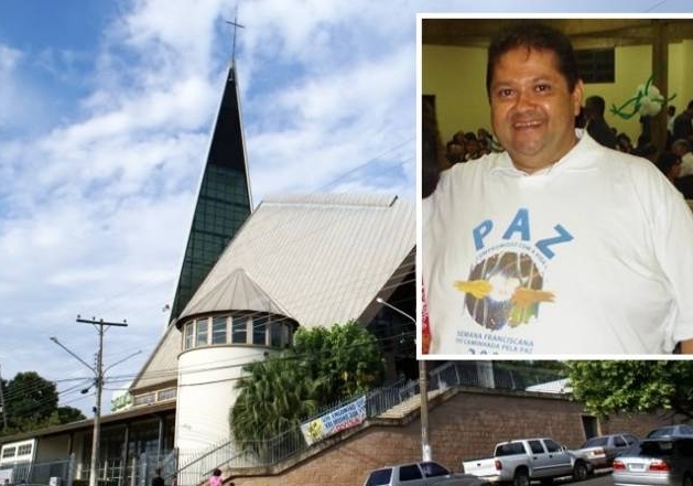 O frei Erivan Messias, acusado de estupro de vulnervel