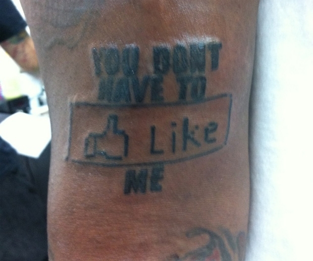 Tatuagem do Facebook do T-Pain