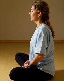 A gerente administrativa Bia Farah, 51, que pratica medita��o h� 10 anos 