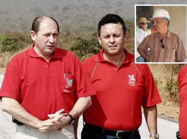 Os diretores do Dnit, Luiz Pagot e Nilton de Britto; no detalhe, o empresrio Luis Carlos Flix