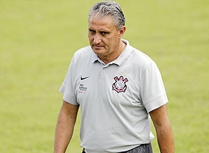 Tite durante treino do Corinthians