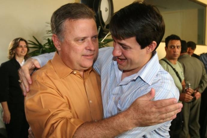 Blairo Maggi e Eumar Novacki: major da PM  garantido no gabinete do Senado