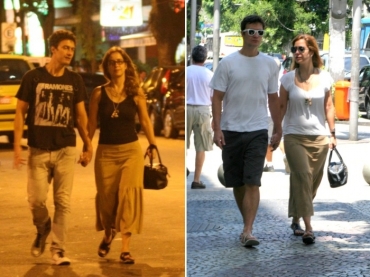 Mesma saia, mesmo colar, mesma bolsa e mesma sandlia: s trocou a blusa