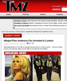 A atriz ap�s a confus�o e o f� preso  