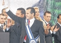 Centro de Eventos ficou lotado na entrega de faixa ao governador e posse de secretrios de Estado