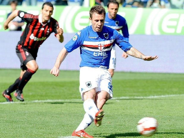 Afastado na Sampdoria, Cassano defender� o Milan no restante da temporada