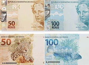 Novas cdulas de R$ 50 e de R$ 100 so as primeiras a circular no pas, informou o BC; as demais ficam para 2012