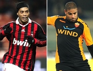 Ronaldinho (Milan) e Adriano (Roma) so alvos do Verdo