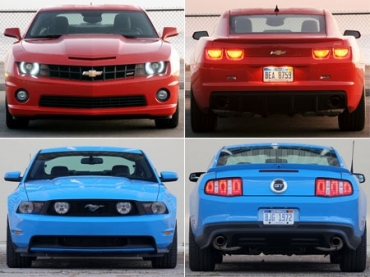 Camaro e Mustang so rivais histricos