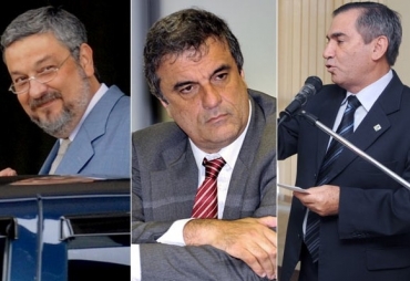 Da esq. para a dir., Antonio Palocci, Jos Eduardo Cardozo e Gilberto Carvalho 