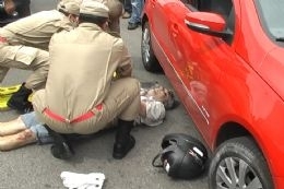 Veja imagem do momento que os bombeiros socorriam Nivaldo