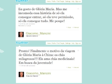 Est tudo no Twitter: Gicomo Mancini destilou crticas ao trabalho de Glria