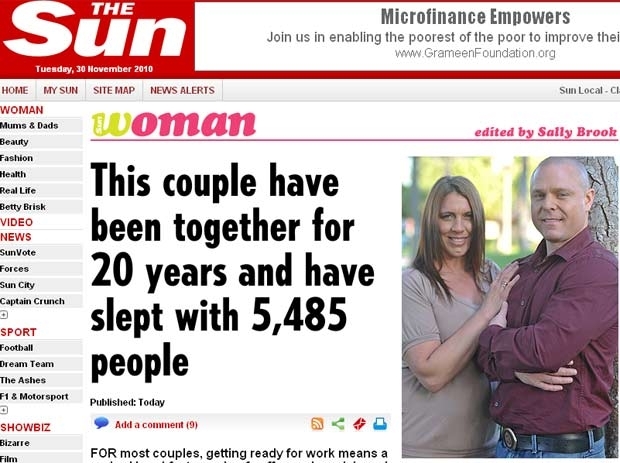 Sarah Moore e Geoff Daniels trabalham como 