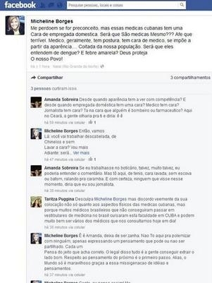No Facebook, jornalista disse que mdicas cubanas pareciam empregadas domsticas