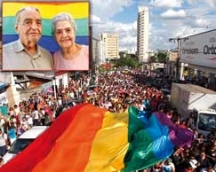 Organizao lembrou que homossexuais no querem ser aceitos, mas respeitados, como fazem Hortncia e Dcio 