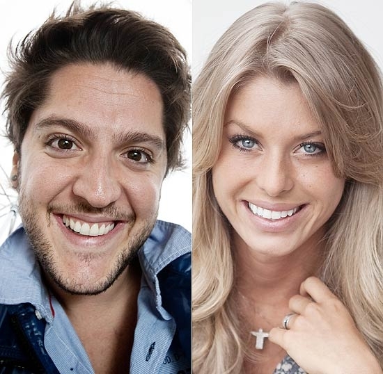 O apresentador de TV Andr Vasco e a modelo e apresentadora Caroline Bittencourt
