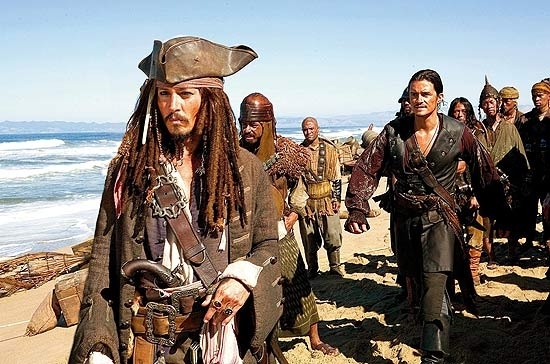 O capito Jack Sparrow (Johnny Depp) em cena de 