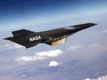 O jato hipersnico experimental X-43A, da Nasa,  capaz de  voar quase sete vezes mais rpido que a velocidade do som