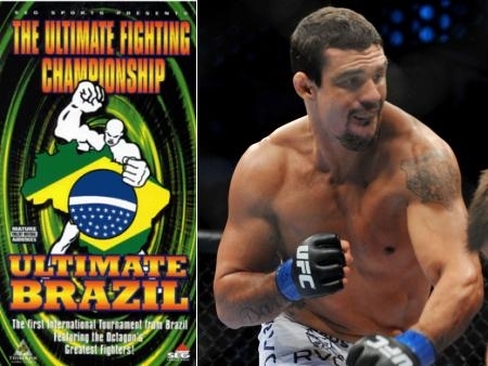 Cartaz da primeira edio do UFC no Brasil gerou polmica ao trazer a bandeira do pas com erros