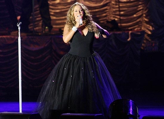 A cantora Mariah Carey durante apresentao na 55 Festa de Peo de Barretos, no interior de SP, neste ano