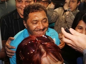 O deputado eleito por So Paulo, Tiririca, no dia da votao do primeiro turno (Foto: Paulo Libert/Agncia Estado)