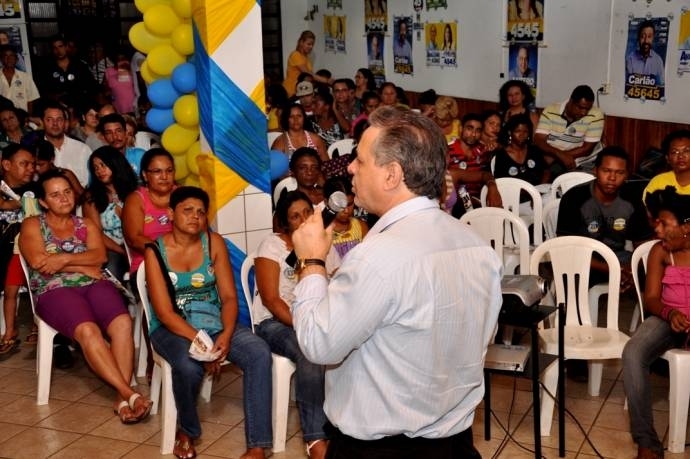 Candidato esteve reunido com populares em V�rzea Grande