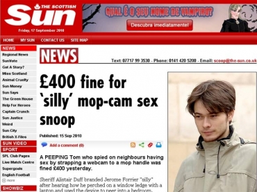 Jerome Forrier foi multado em 400 libras. 