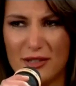 Durante elimina��o, Alessia Mancini chorou muito
