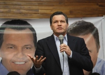 Silval Barbosa, que, segundo o Ibope, deve vencer a eleio no primeiro turno