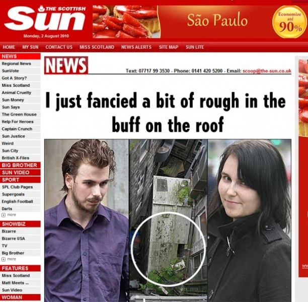 Acidente ocorreu em um pr�dio abandonado em Aberdeen.