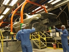 Linha de produo da Volks